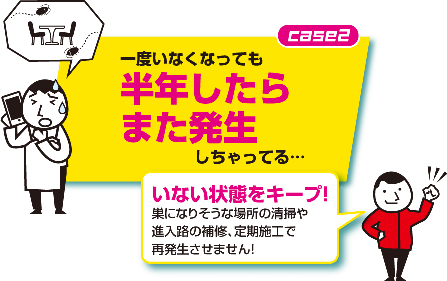 半年したらまた発生→いない状態をキープ！