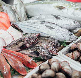 鮮魚・水産品業務用食品卸としての幅広い品揃え