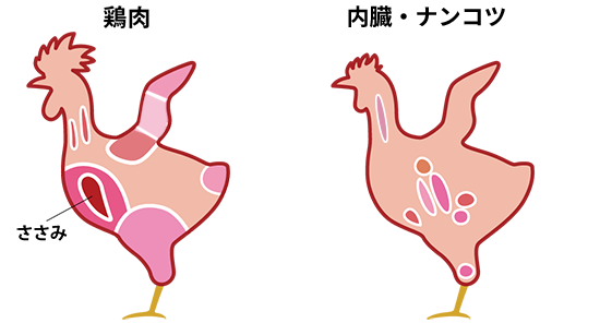 鶏肉の部位 ささみ 業務用食肉卸 株式会社プレコフーズ